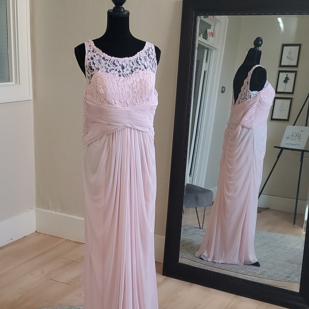 Beautiful Size 16 DB Sleeveless Long Mesh Dress